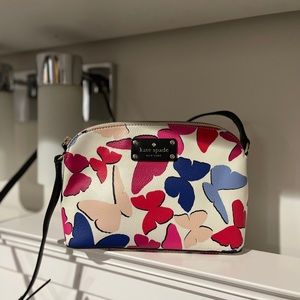 Kate Spade Leather Crossbody Butterfly Print